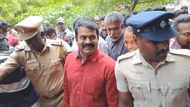 ntk chief coordinator seeman appears in erode court for hate speech vel