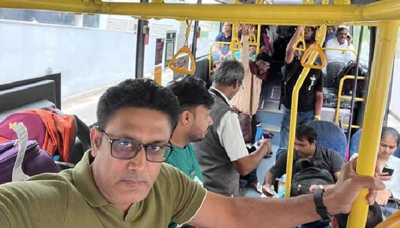 Bengaluru Bandh Anil Kumble BMTC trip back home from the airport kvn