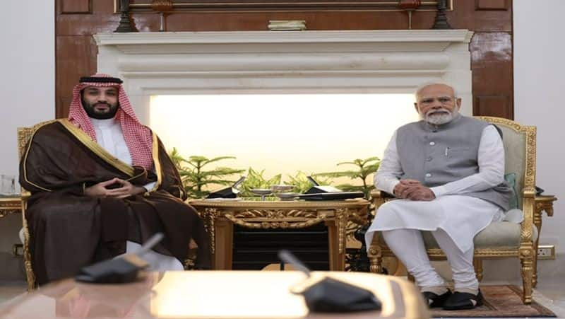 Saudi Crown Prince Mohammed bin Salman Al Saud bilateral meeting with pm modi smp