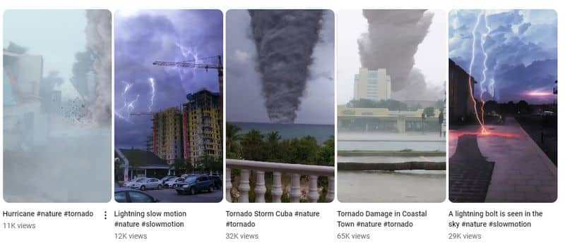 a graphic video viral as Tornado happened in Philippines but video is fake jje