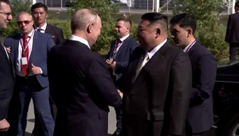 Historic meeting: Russian President Putin welcomes Kim Jong-un at cosmodrome AJR