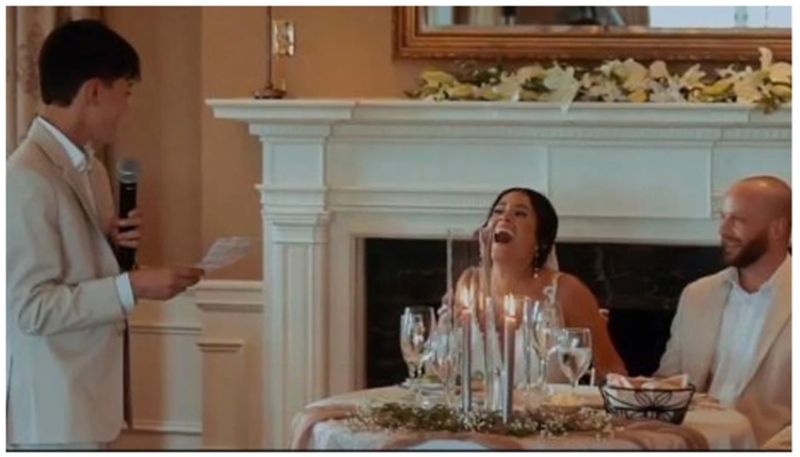 video of son welcoming his stepfather to his mother's wedding with heartwarming words went Viral bkg