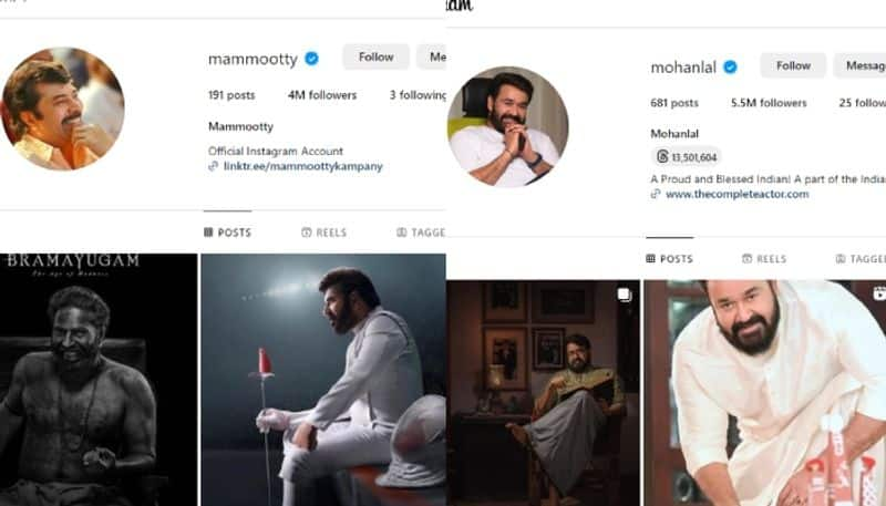 nayanthara cross 5 million followers in Instagram mammootty mohanlal nrn 