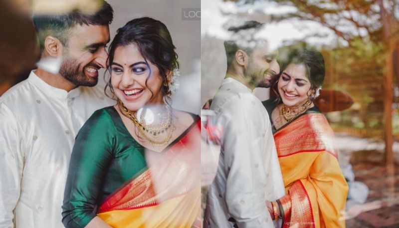 actress meera nandan got engaged with sreeju engagement pics nsn