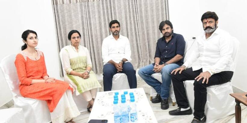 చంద్రబాబు బాగానే ఉన్నారు.. ఆందోళన చెందవద్దు   భువనేశ్వరికి ధైర్యం చెప్పిన పవన్ కల్యాణ్..
