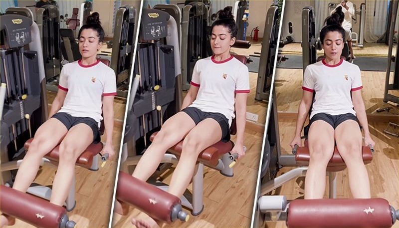 Video Rashmika Mandanna shares her gym workout insight; actress crushes leg day RBA 