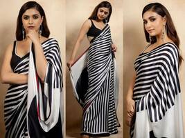 Keerthy Suresh: సిల్క్ చీర స్లీవ్ లెస్ జాకెట్... పరువాలు ఓరగా చూపిస్తూ కవ్వించిన కీర్తి సురేష్!