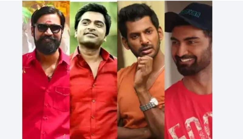 tamil film producers association gave red card to dhanush simbu vishal atharv gvd