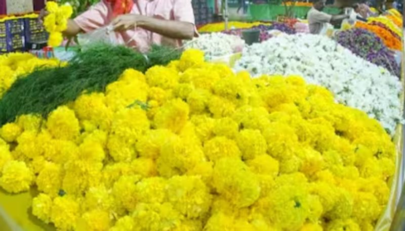 During Onam eight tons of flowers were shipped through cargo at Thiruvananthapuram Airport ppp