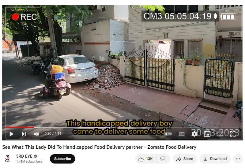 woman customer insulting physically handicapped delivery person video is scripted fact check jje