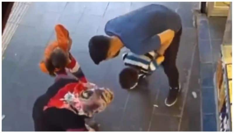 stranger who miraculously saves a suffocating baby with candy stuck in his throat bkg