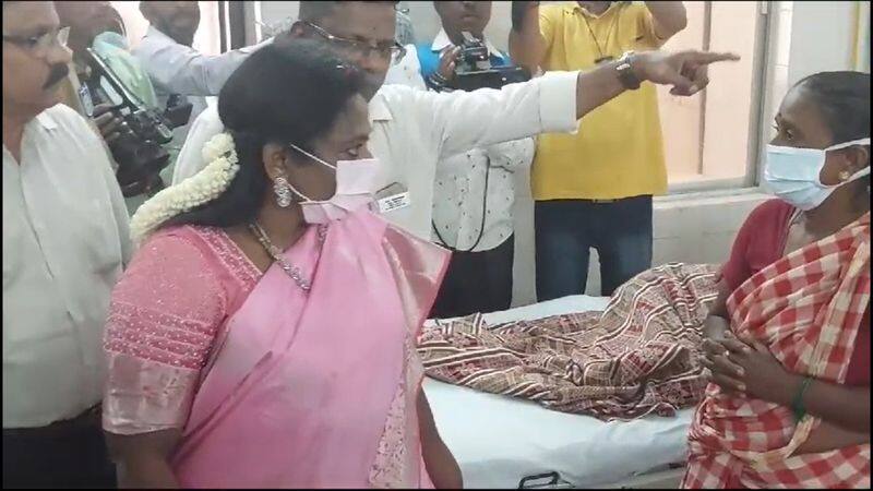 governor tamilisai soundararajan inspects government hospital at puducherry for dengue precautions vel