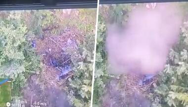 Drone footage reveals precision strikes on terrorists' hideout in Anantnag encounter | WATCH