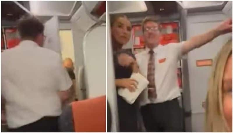 Couple caught having sex in plane toilet Spain bound flight deboarded san