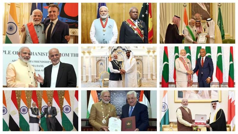 PM Narendra Modi Birthday : Full list of International Awards Received by PM Modi Rya