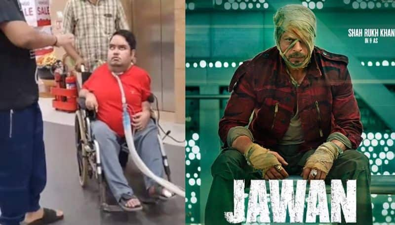 Shah Rukh Khans biggest fan watched in Jawan Movie in Theatre on Ventilator NSK