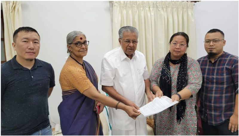 manipur kuki students meet kerala cm pinarayi vijayan apn 