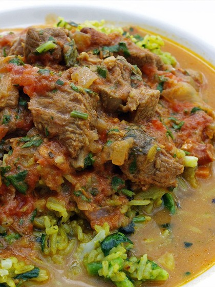 Lamb Rogan Josh with Roti