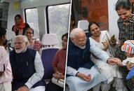 PM Modi birthday special pm travel to metro, distributed chocolates to children see photos kxa 