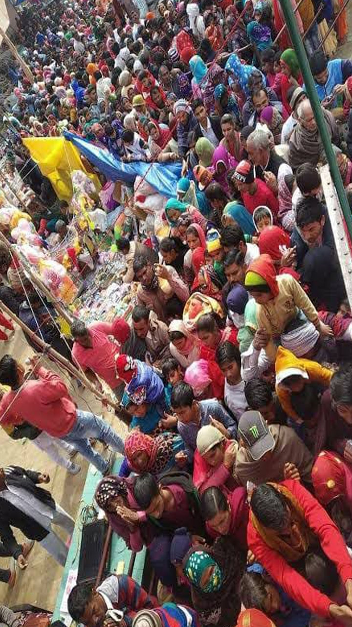 Fair where Children are thrown from the top of the Chariot Held at Kanakagiri in Koppal grg 