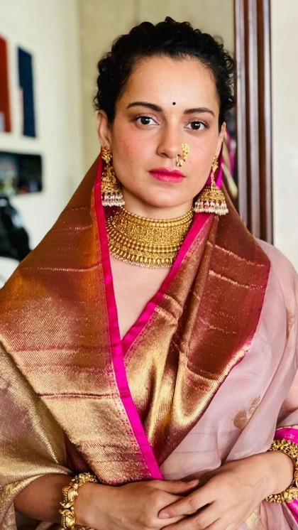 कांजीवरम साड़ी की हैं शौकीन, तो ट्राय करें Kangana Ranaut का कलेक्शन
