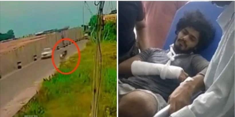 రద్దీరోడ్డుపై డేంజరస్ బైక్ స్టంట్స్... యువ నటుడికి యాక్సిడెంట్, పరిస్థితి సీరియస్ (వీడియో)