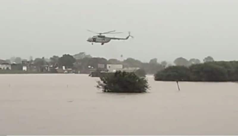 Pregnant Woman, Family Airlifted From Roof Of Flooded House In Ujjain