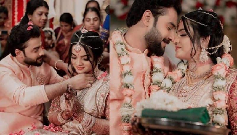 Ashwati and Rahul ennum sammatham serial jodi real life marriage engagement vvk