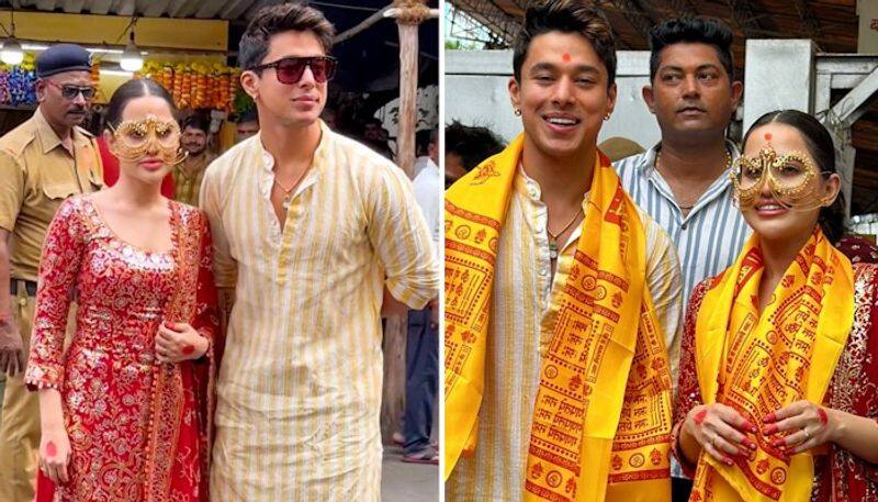 Ganesh Chaturthi 2023: Urfi Javed, Pratik Sehajpal visit Siddhivinayak temple to seek blessings RBA