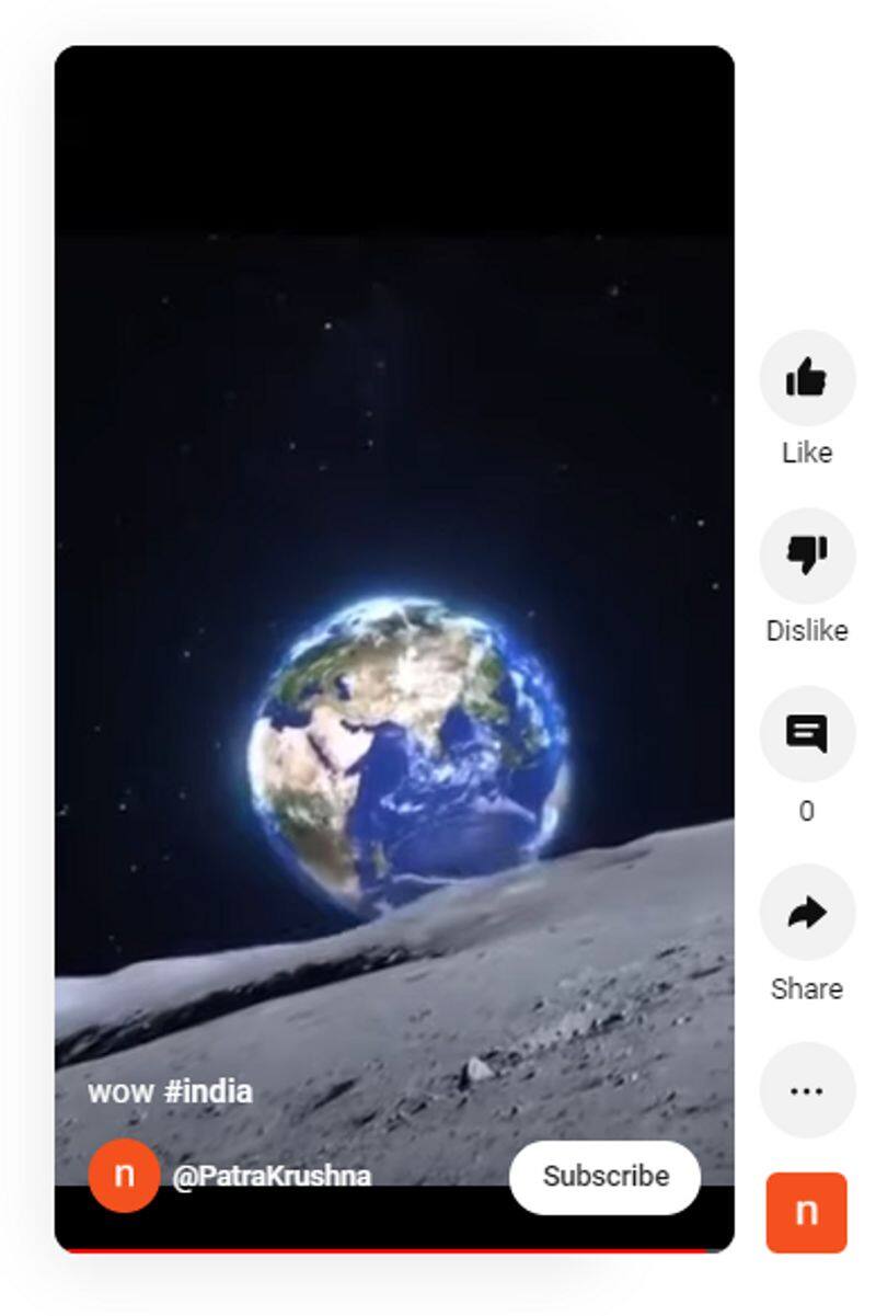 Chandrayaan 3 captured beautiful video of Earth from the moon but is is not true jje 