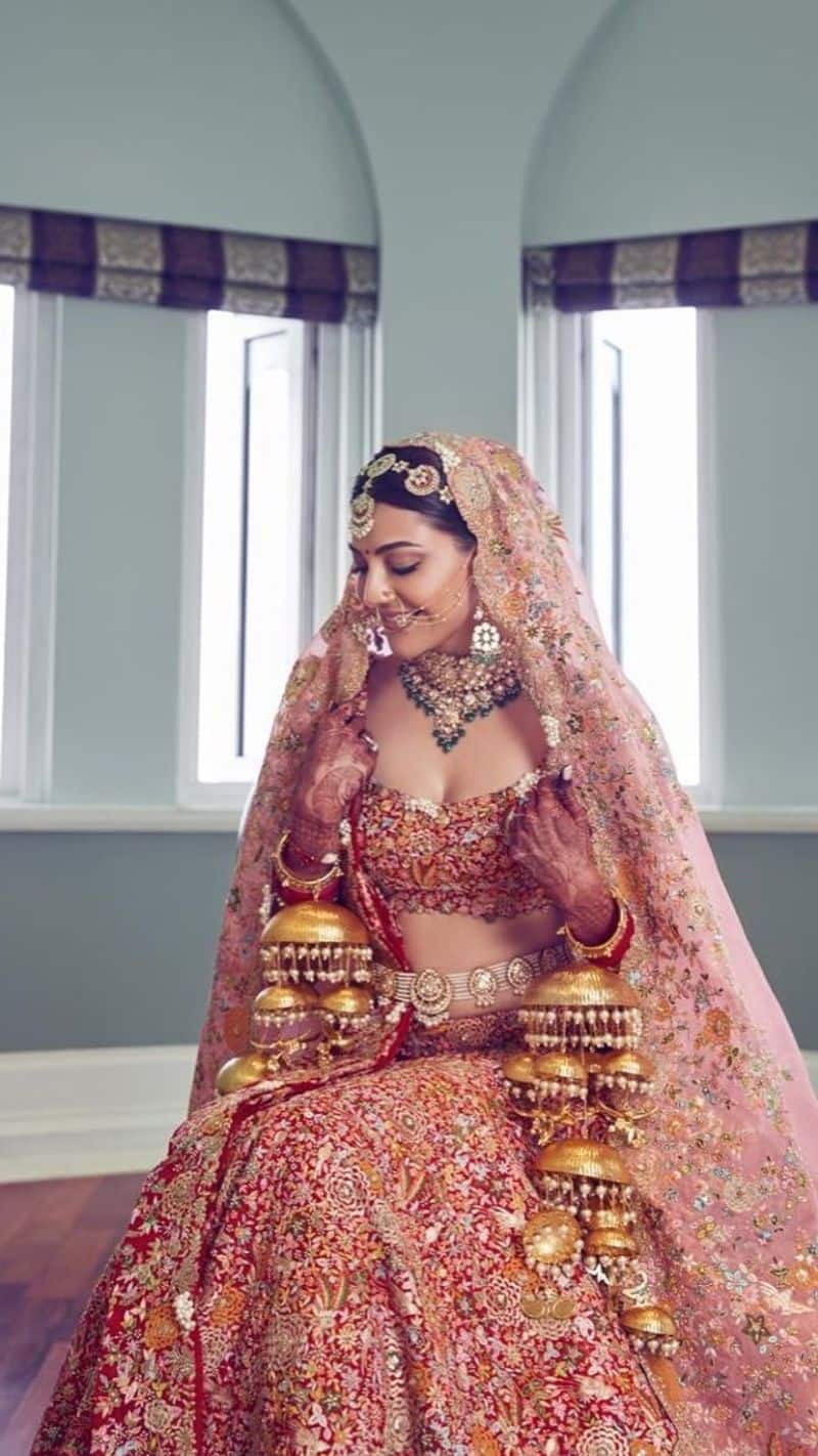 Latest bridal lehenga designs 2023 7 trendy kajal aggarwal lehnga kxa 