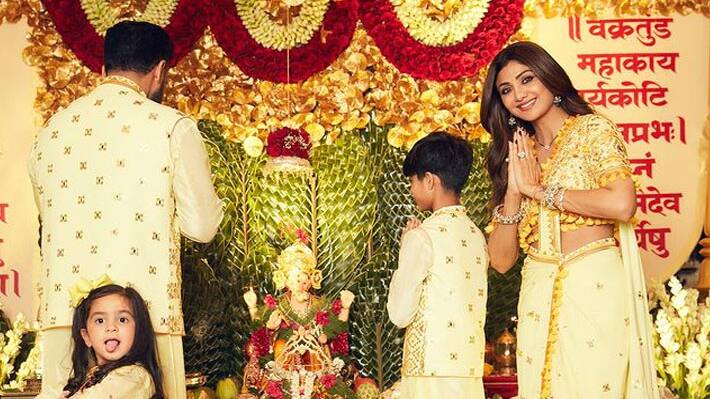 shilpa shetty celebrate ganesh chaturthi