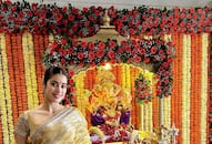 bollywood actress ganesh chaturthi look nita ambani to Janhvi Kapoor wear ethnic outfits kxa 