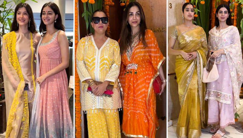 Ganesh Chaturthi 2023: Janhvi Kapoor, Karan Johar attends Ganesh Chaturthi celebrations at Manish Malhotra's ATG