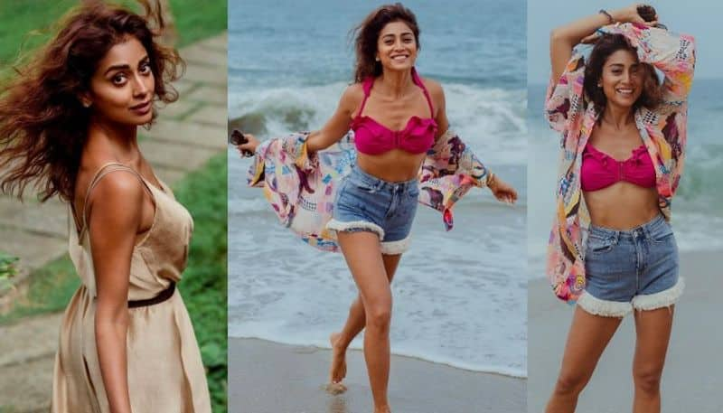 Shriya Saran Stunning Stills in Trendy outfits at the Beach  NSK