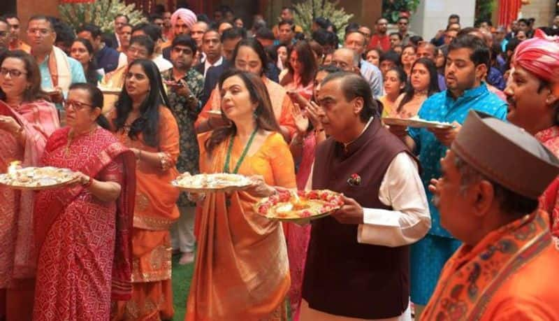 Ganesh Chaturthi: Mukesh Ambani Nita Ambani family celebration at Antilia PHOTOS