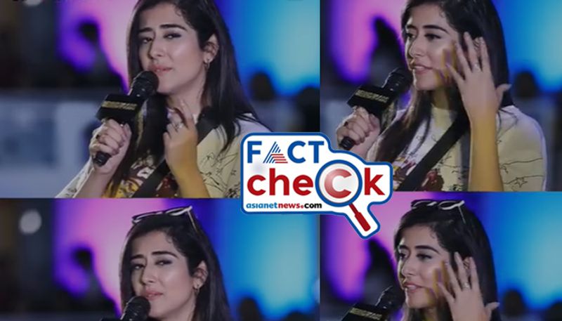 Is Priyanka Gandhi daughter Jonita Gandhi singing Malayalam song Fact Check jje