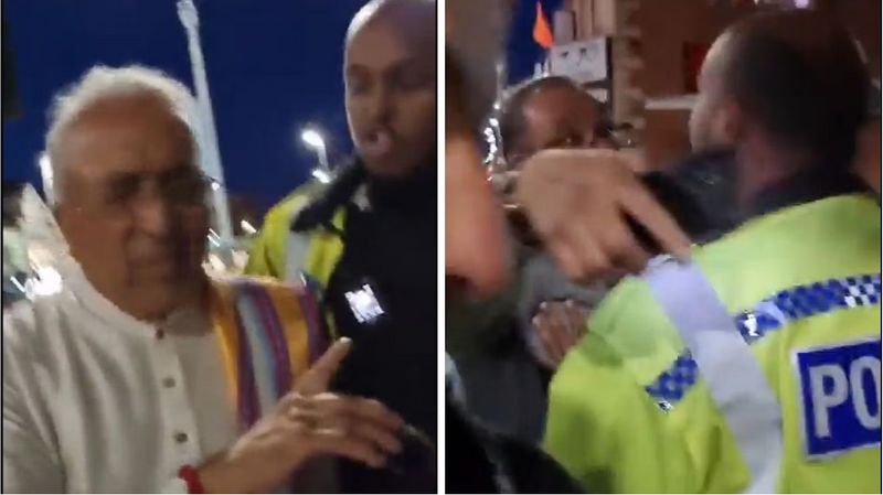 Shocking UK cop's rude behaviour with Hindu priest during Ganesh Chaturthi in Leicester goes viral - WATCH snt