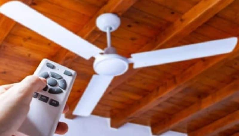 Beautifully designed remote control ceiling fan, no need to get up from bed to switch it on and off-sak