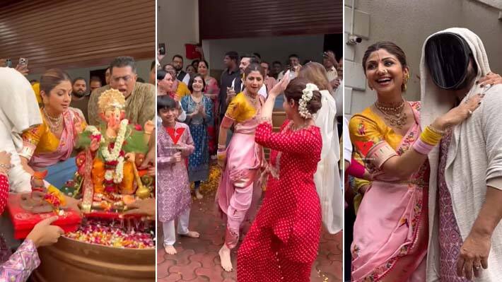 shilpa shetty  ganesh visarjan