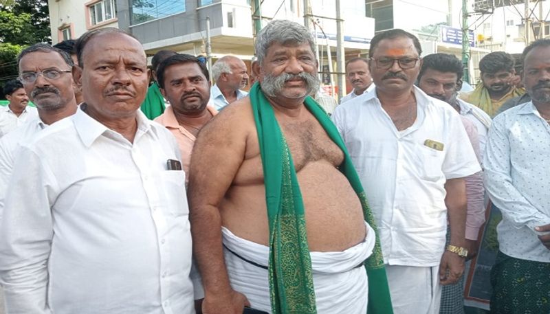 Farmers Held Protest in Davanagere grg 