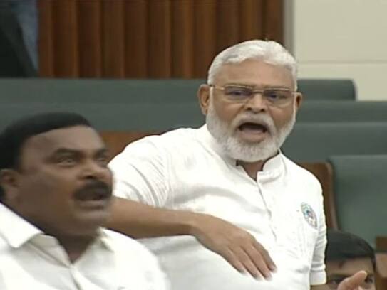 High Voltage Tension in Ap assembly Minister Ambati Rambabu vs MLA Nandamuri Balakrishna ksm