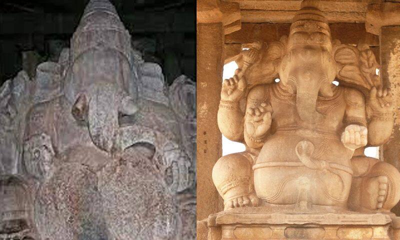 Sasive Kalu And Kadle Kalu Ganapa Idols of Hampi are not worshiped gvd