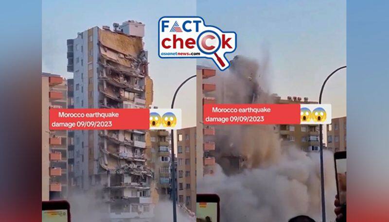 Fact Check Morocco earthquake building collapse video is old and from Turkey jje 