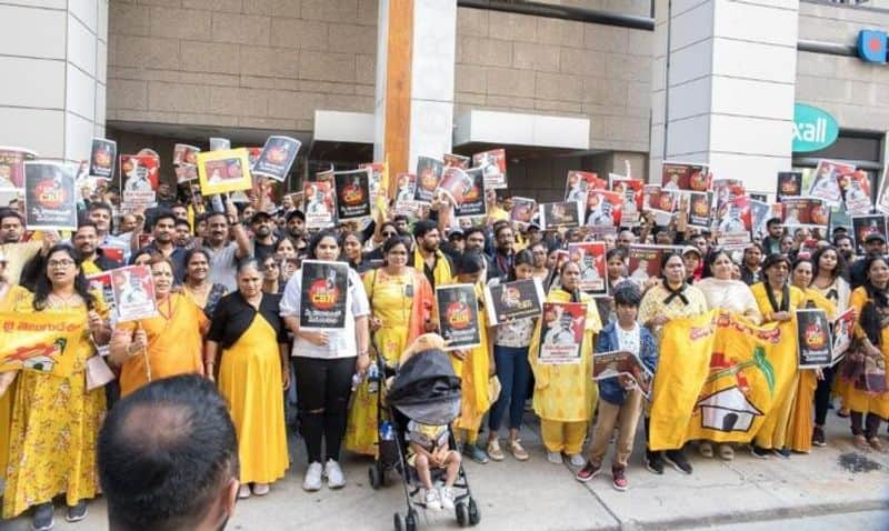 Chandrababu Arrest ... Telugu People protest in Canada  AKP