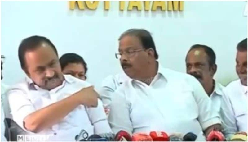 K Sudhakaran and VD Satheesan press meet issue second video out prm 