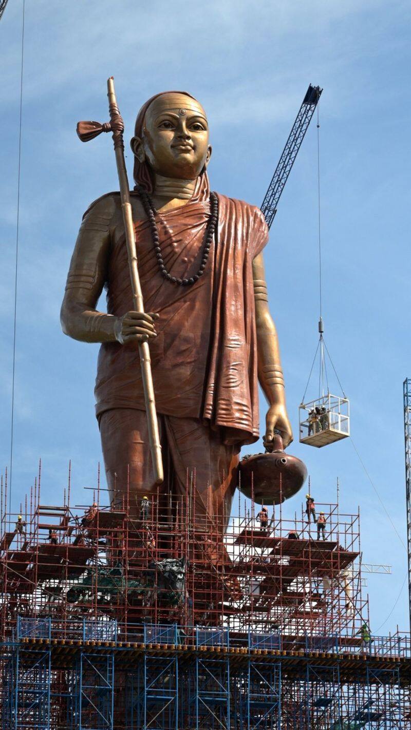 madhya pradesh 108 feet high adi shankaracharya statue know the facts kxa 