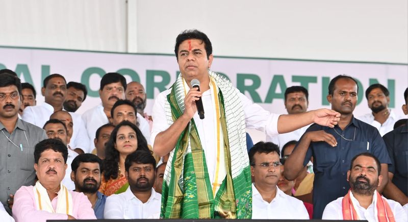 TS Industries Minister KTR hits out at Congress, BJP RMA