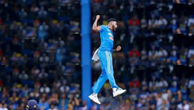 Viral photo of cricketer Mohammed Siraj celebration digitally altered jje 