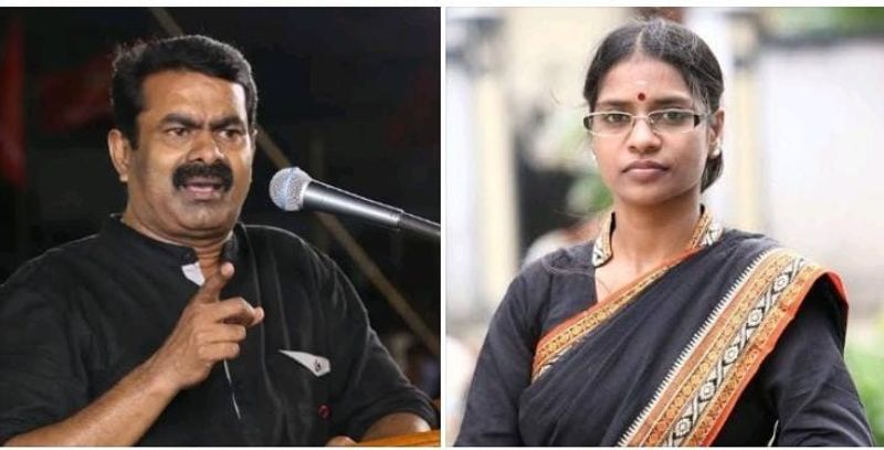 Veeralakshmi lawyer has sent a notice to Seeman seeking an apology KAK